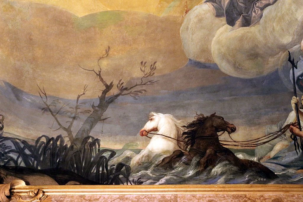 Assemblea degli Dei e delle Parche - Palazzo Pepoli Campogrande, Bologna, dettaglio